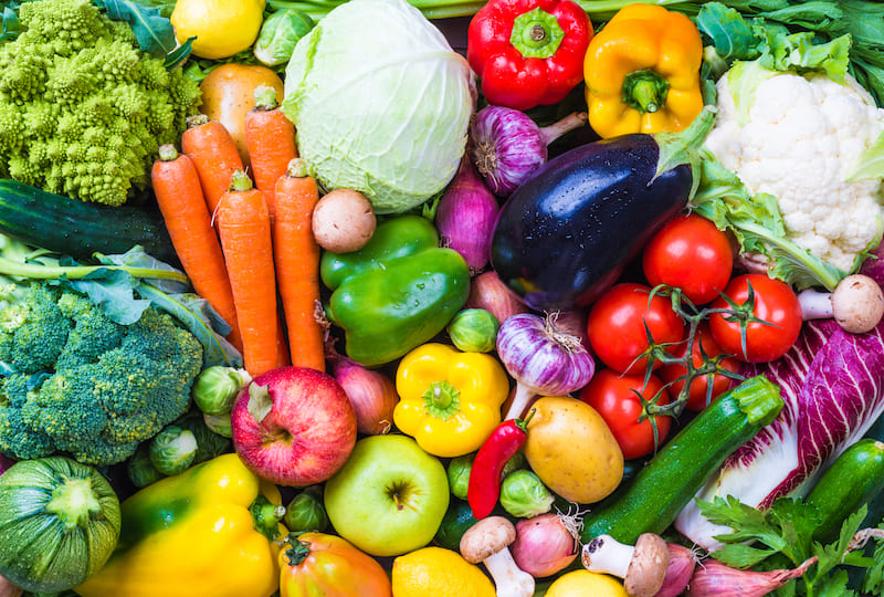 Verschiedene Gemüsesorten.Welche Diät darf es sein?